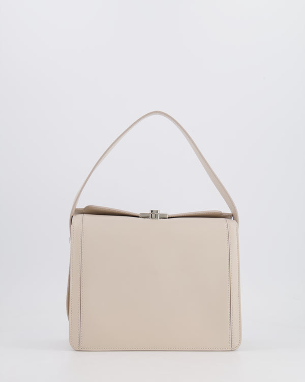 Susan Szatmary Chalk White Petit Palais Bag in Leather with Silver Hardware RRP £1,090