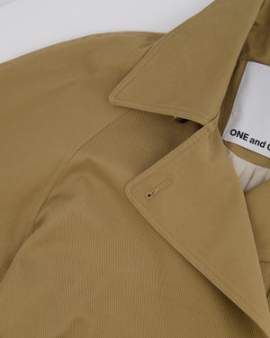 One and Other Camel Belted Trench Coat with Back Detail Size FR 34 (UK 6) RRP £360