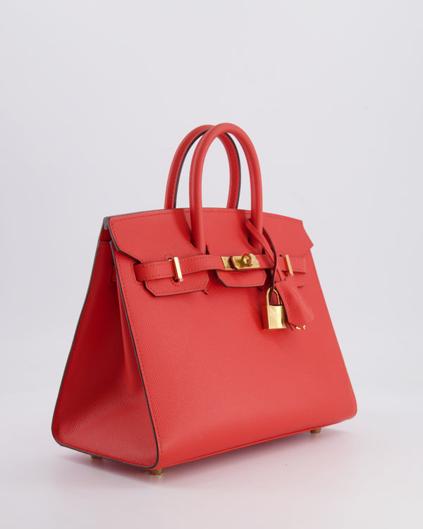 Hermès Birkin 25cm Bag Sellier in Capucine Epsom Leather with Gold Hardware