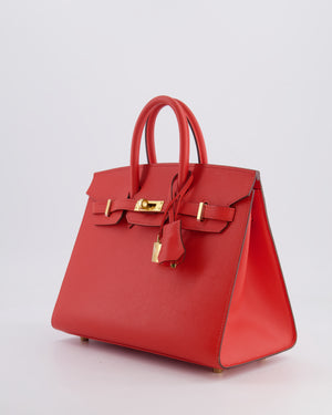 Hermès Birkin 25cm Bag Sellier in Capucine Epsom Leather with Gold Hardware