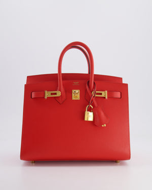 Hermès Birkin 25cm Bag Sellier in Capucine Epsom Leather with Gold Hardware