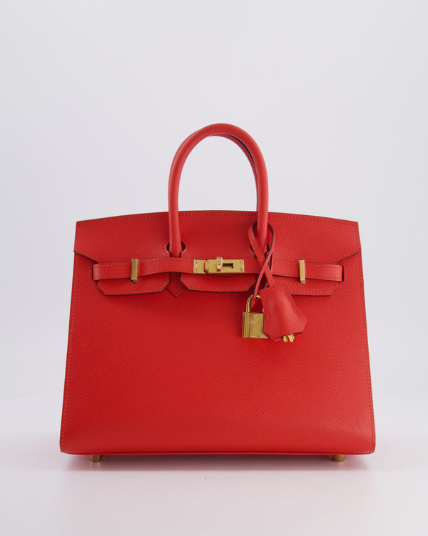 Hermès Birkin 25cm Bag Sellier in Capucine Epsom Leather with Gold Hardware