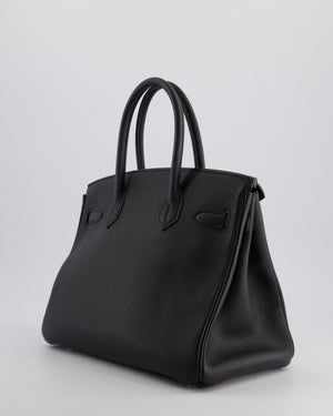 Hermès Black Birkin 30cm Bag in Togo Leather with Palladium Hardware