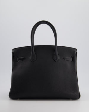 Hermès Black Birkin 30cm Bag in Togo Leather with Palladium Hardware