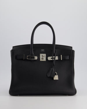 Hermès Black Birkin 30cm Bag in Togo Leather with Palladium Hardware