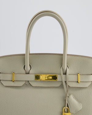 Hermès Birkin 30cm Bag in Beton Togo Leather with Palladium Hardware