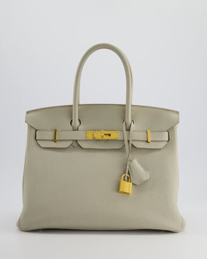 Hermès Birkin 30cm Bag in Beton Togo Leather with Gold Hardware