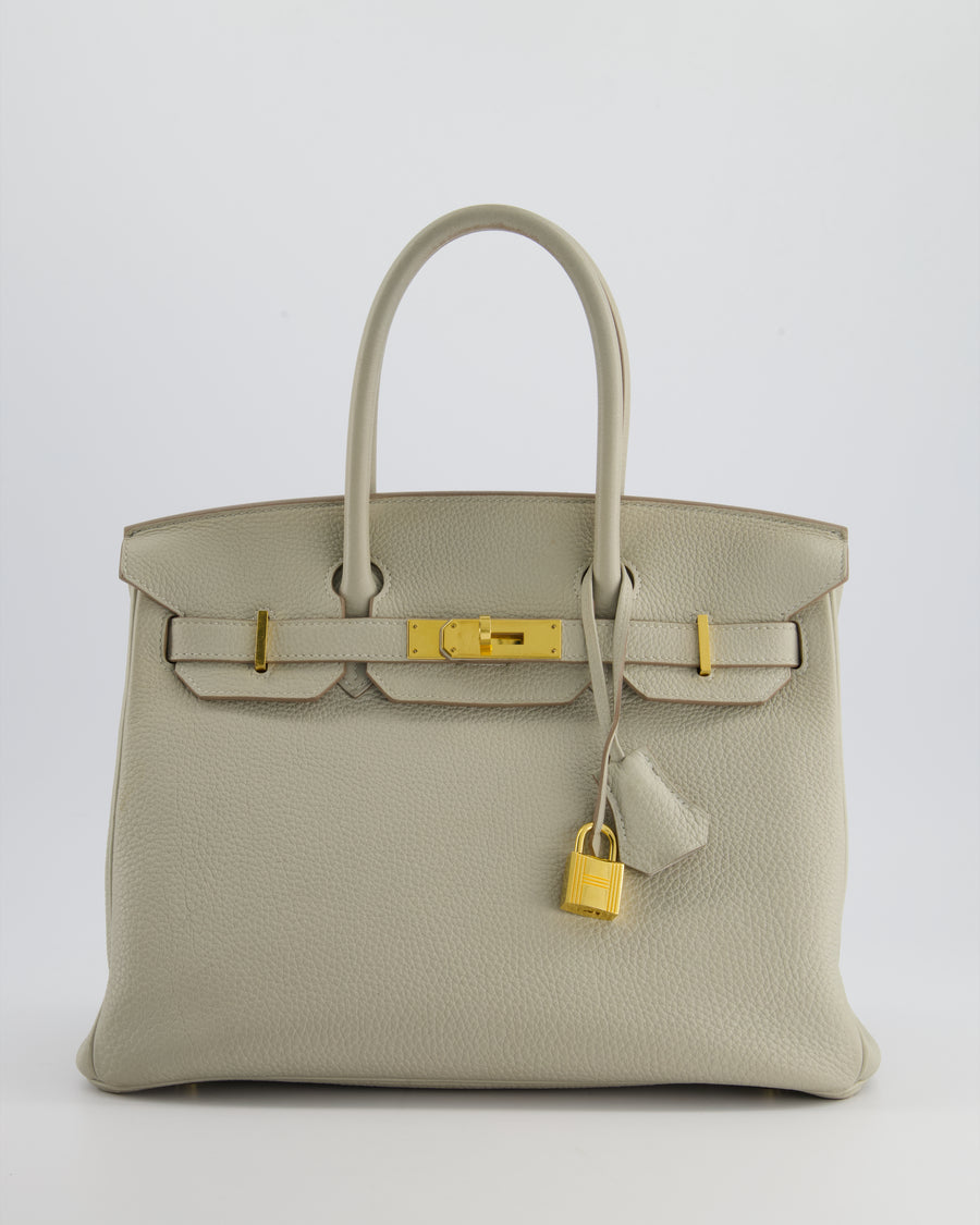 Hermès Birkin 30cm Bag in Beton Togo Leather with Palladium Hardware