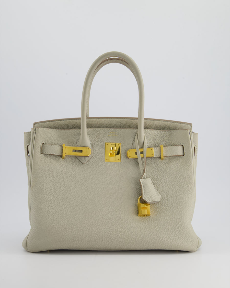 Hermès Birkin 30cm Bag in Beton Togo Leather with Palladium Hardware