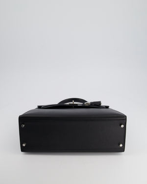 Hermès Kelly 32cm Bag in Black Epsom Leather with Palladium Hardware