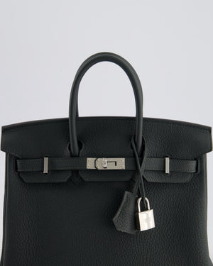 *RARE COLOUR* Hermès Birkin 25cm Bag Retourne in New Vert Fonce Togo Leather with Palladium Hardware