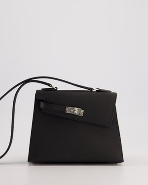 *LIMITED EDITION* Hermès Kelly II 20 En Desordre Bag In Noir Epsom Leather With Palladium Hardware