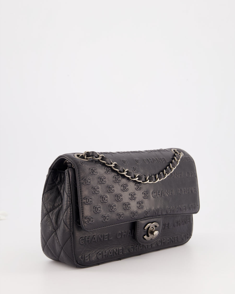 *RARE* Chanel 2014 Paris Dallas Single Flap Embossed Quilted CC Bag with Ruthenium Hardware