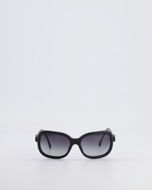 Chanel Black 5280 Sunglasses Ombré Frame and CC Logo Bow Details