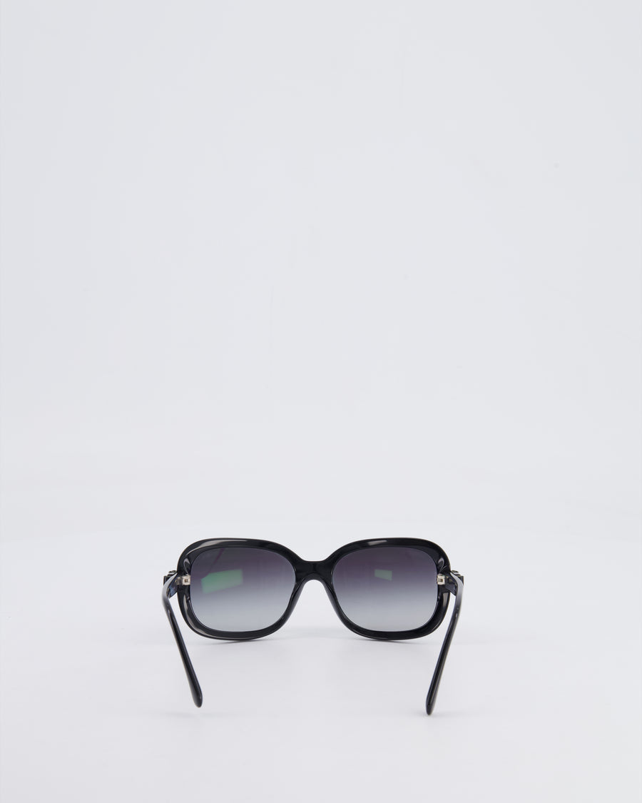 Chanel Black 5280 Sunglasses Ombré Frame and CC Logo Bow Details