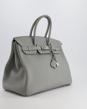 Hermès Birkin 35cm Retourne in Gris Mouette Togo Leather with Palladium Hardware