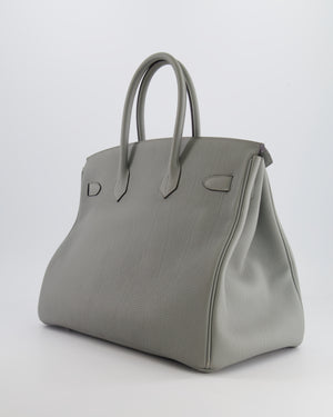 Hermès Birkin 35cm Retourne in Gris Mouette Togo Leather with Palladium Hardware