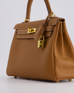 *SUPER FIRE PRICE* Hermès Kelly Bag 25cm Retourne in Gold Togo Leather with Gold Hardware