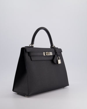 *FIRE PRICE* Hermès Kelly 28cm Sellier Bag in Noir Epsom Leather with Palladium Hardware