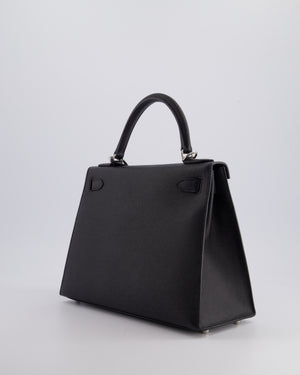 *FIRE PRICE* Hermès Kelly 28cm Sellier Bag in Noir Epsom Leather with Palladium Hardware