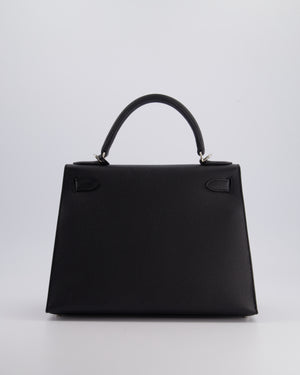 *FIRE PRICE* Hermès Kelly 28cm Sellier Bag in Noir Epsom Leather with Palladium Hardware