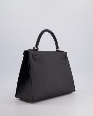 *FIRE PRICE* Hermès Kelly 28cm Sellier Bag in Noir Epsom Leather with Palladium Hardware