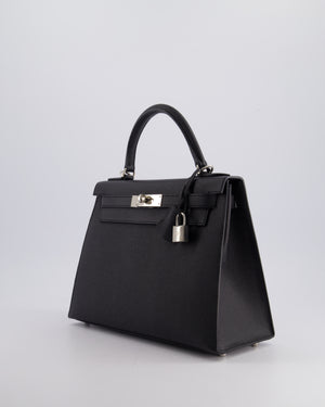 *FIRE PRICE* Hermès Kelly 28cm Sellier Bag in Noir Epsom Leather with Palladium Hardware