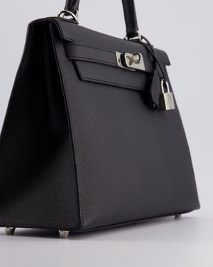 *FIRE PRICE* Hermès Kelly 28cm Sellier Bag in Noir Epsom Leather with Palladium Hardware