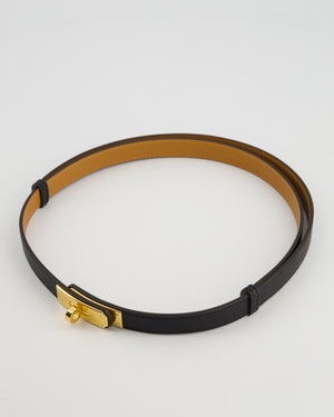 Hermès Kelly 18 Belt in Black Epsom Leather with Gold Hardware RRP £990