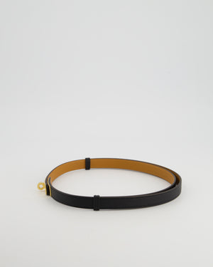 Hermès Kelly 18 Belt in Black Epsom Leather with Gold Hardware RRP £990