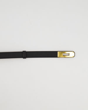 Hermès Kelly 18 Belt in Black Epsom Leather with Gold Hardware RRP £990