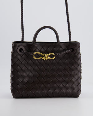 Bottega Veneta Small Andiamo Bag in Brown Fondant Intrecciato Leather with Gold Hardware RRP £3,410