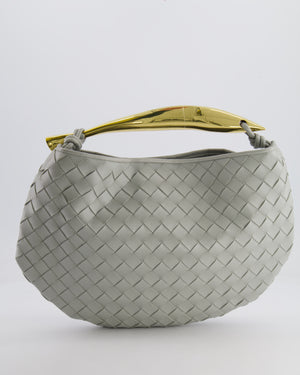 Bottega Veneta Sardine Bag in Agate Grey Intrecciato Leather with Gold Hardware RRP £3,320