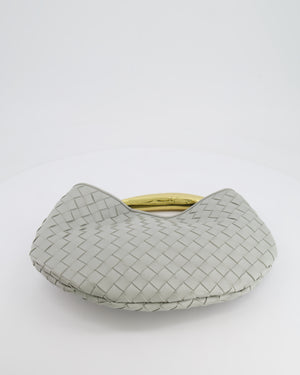 Bottega Veneta Sardine Bag in Agate Grey Intrecciato Leather with Gold Hardware RRP £3,320