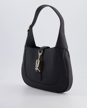 Gucci Black Jackie Small Bag in Grained Leather with Champagne Gold Hardware RRP £2,820