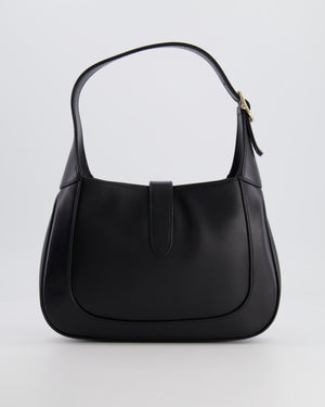 Gucci Black Jackie Small Bag in Smooth Leather with Champagne Gold Hardware RRP £2,820