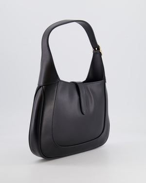 Gucci Black Jackie Small Bag in Smooth Leather with Champagne Gold Hardware RRP £2,820