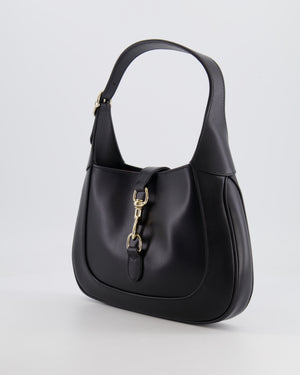 Gucci Black Jackie Small Bag in Smooth Leather with Champagne Gold Hardware RRP £2,820