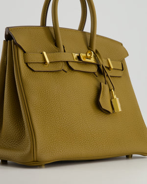 *HOT COLOUR* Hermès Birkin 25cm Retourne in Bronze Dore Togo Leather with Gold Hardware