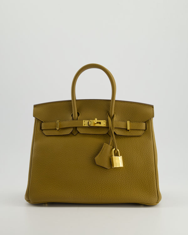 *HOT COLOUR* Hermès Birkin 25cm Retourne in Bronze Dore Togo Leather with Gold Hardware