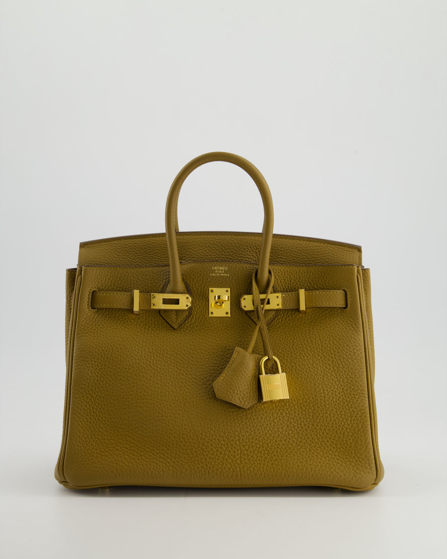 *HOT COLOUR* Hermès Birkin 25cm Retourne in Bronze Dore Togo Leather with Gold Hardware