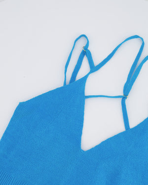 Jacquemus Blue Cropped Top with Back Strap Details FR 36 (UK 8)