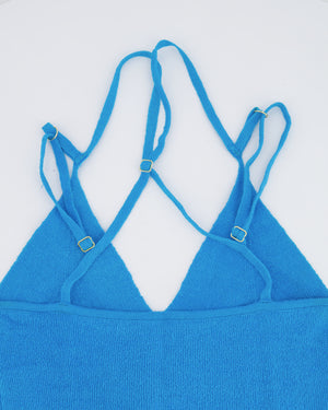 Jacquemus Blue Cropped Top with Back Strap Details FR 36 (UK 8)