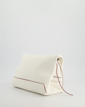 Victoria Beckham Puffy Chain Pouch Bag With Strap In White Leather RRP £1290