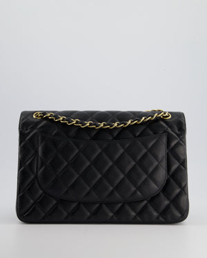 Chanel Black Jumbo Classic Double Flap Bag in Caviar Leather with Gold Hardware