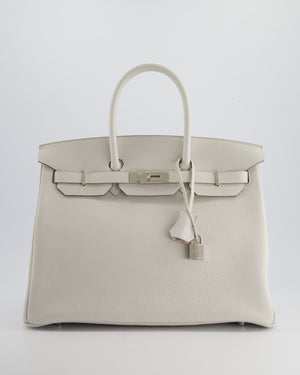 *RARE* Hermès Birkin Bag 35cm in Gris Pale Togo Leather with Palladium Hardware