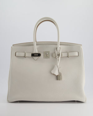 *RARE* Hermès Birkin Bag 35cm in Gris Pale Togo Leather with Palladium Hardware