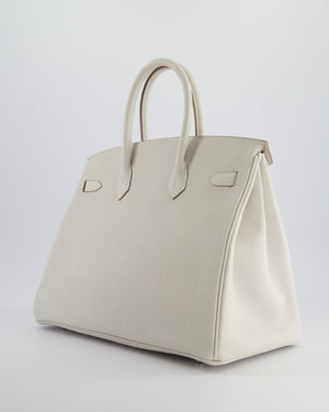 *RARE* Hermès Birkin Bag 35cm in Gris Pale Togo Leather with Palladium Hardware