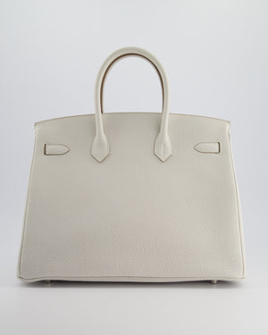 *RARE* Hermès Birkin Bag 35cm in Gris Pale Togo Leather with Palladium Hardware