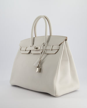 *RARE* Hermès Birkin Bag 35cm in Gris Pale Togo Leather with Palladium Hardware